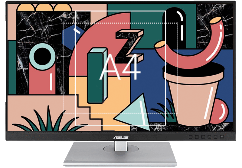 מסך מחשב מקצועי 27'' Asus ProArt PA279CV IPS 4K UHD HDR - צבע שחור שלוש שנות אחריות ע"י היבואן הרשמי