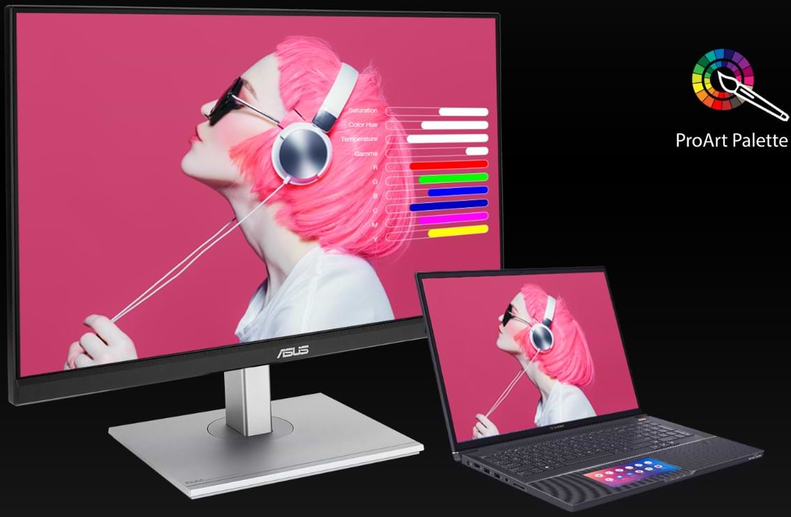 מסך מחשב מקצועי 27'' Asus ProArt PA279CV IPS 4K UHD HDR - צבע שחור שלוש שנות אחריות ע"י היבואן הרשמי