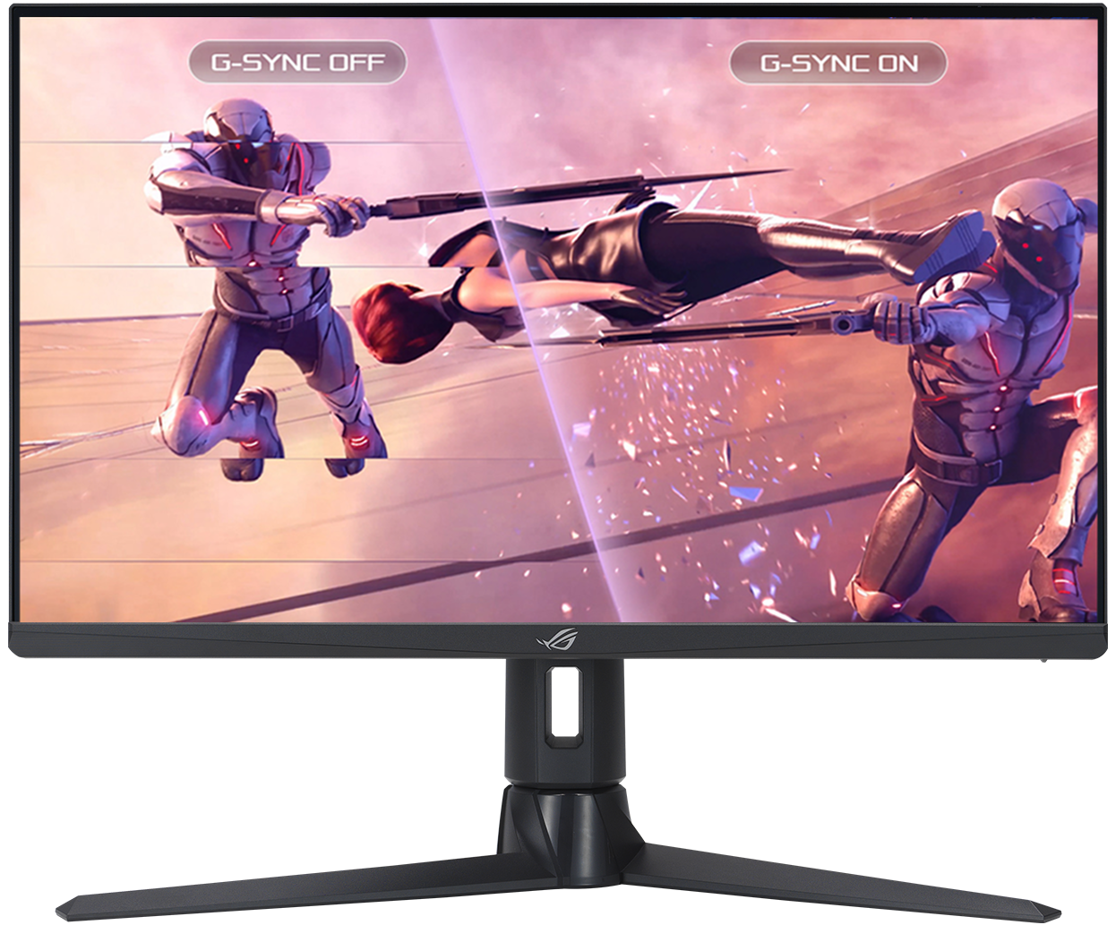מסך מחשב גיימינג 27'' Asus ROG Strix XG27AQMR G-Sync Fast IPS WQHD 1ms 300Hz - צבע שחור שלוש שנות אחריות ע"י היבואן הרשמי