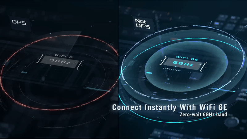 ראוטר אלחוטי Asus RT-AXE7800 WiFi 6E - צבע שחור שלוש שנות אחריות ע"י היבואן הרשמי