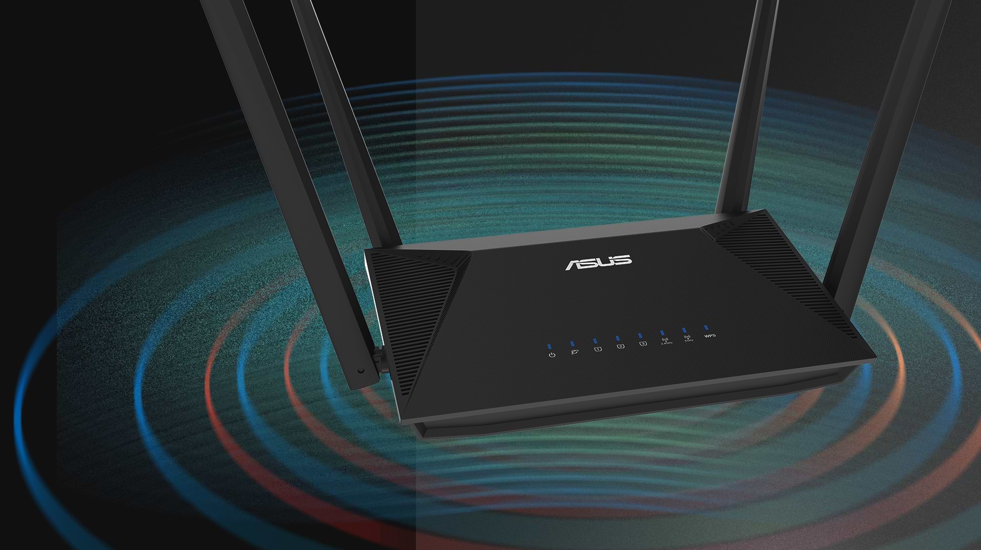 ראוטר אלחוטי Asus RT-AX52 AX1800 WiFi 6 - צבע שחור שלוש שנות אחריות ע"י היבואן הרשמי