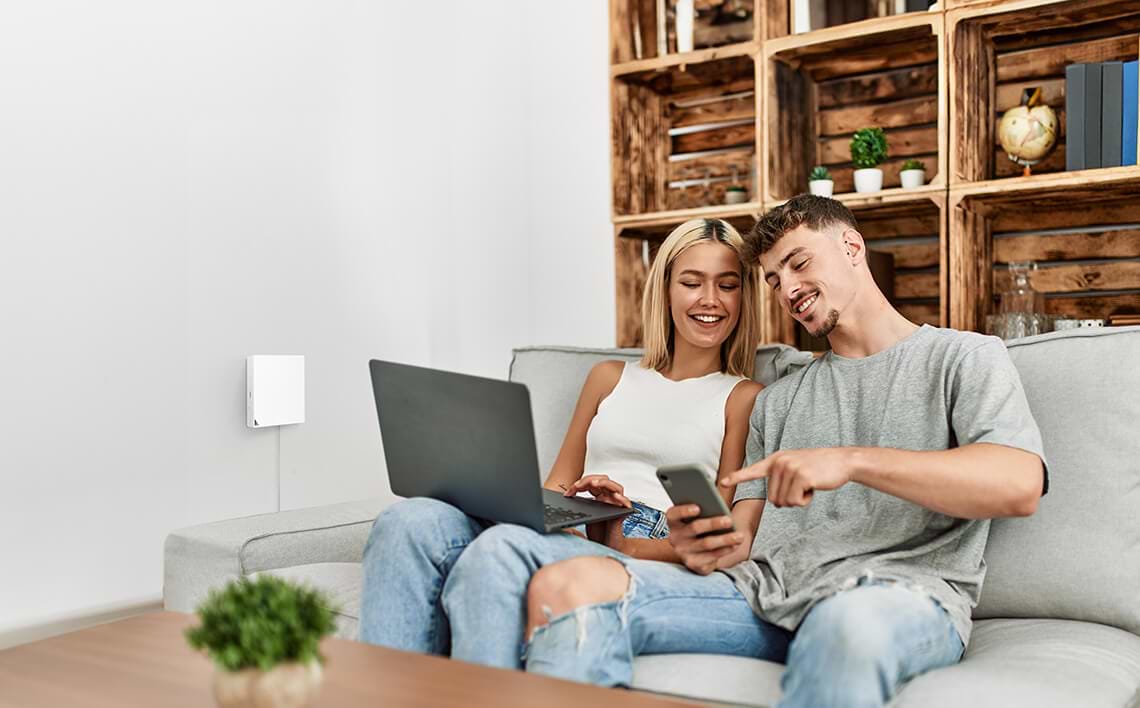 ראוטר אלחוטי Asus RT-AX57 Go AX3000 WiFi 6 - צבע לבן שלוש שנות אחריות ע"י היבואן הרשמי