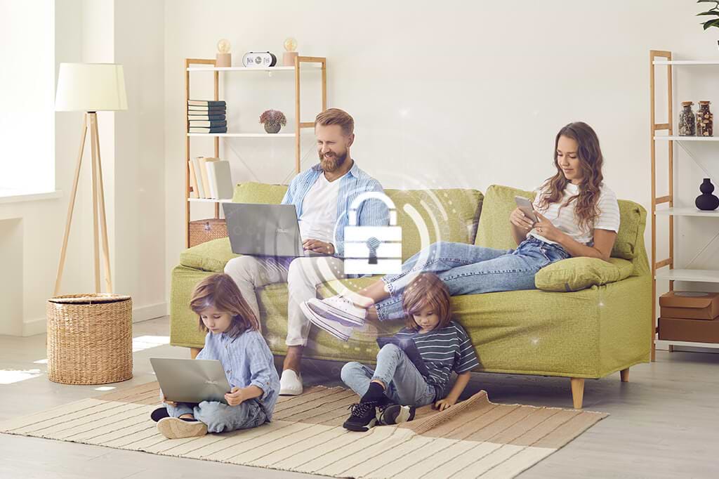 ראוטר אלחוטי Asus RT-AX59U AX4200 WiFi 6 - צבע שחור שלוש שנות אחריות ע"י היבואן הרשמי