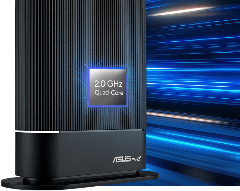 ראוטר אלחוטי Asus RT-AX59U AX4200 WiFi 6 - צבע שחור שלוש שנות אחריות ע"י היבואן הרשמי