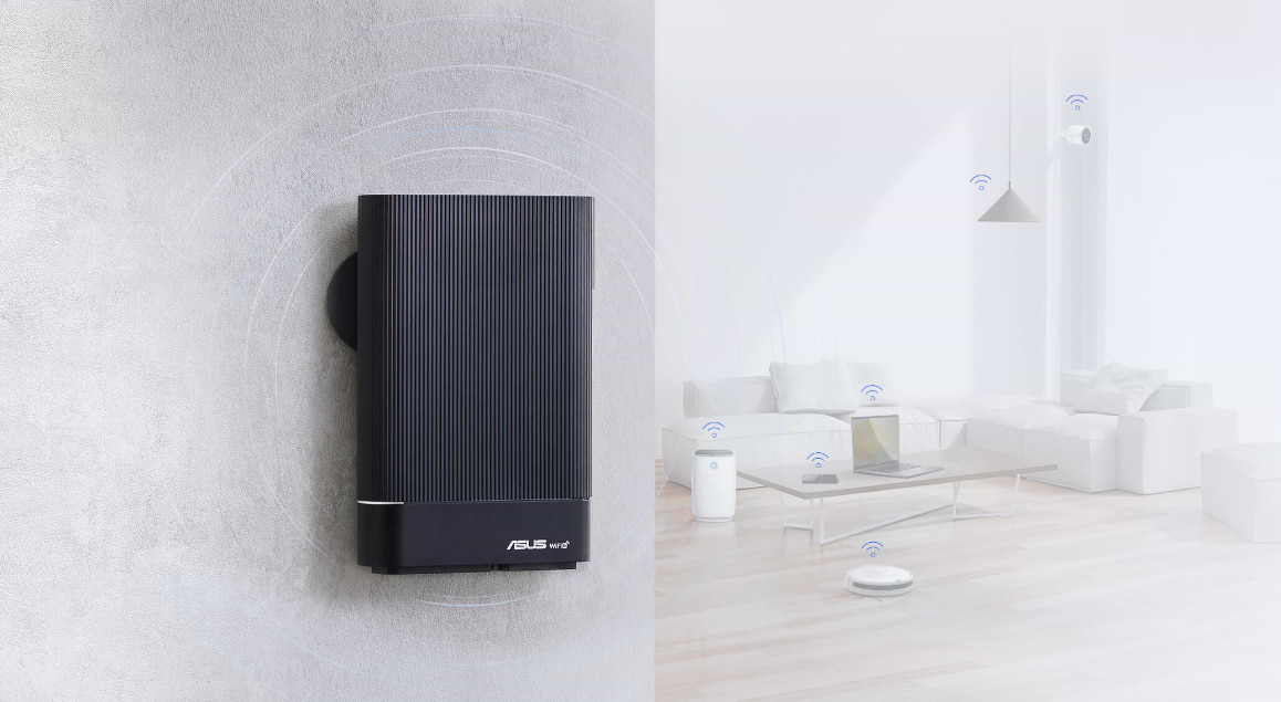 ראוטר אלחוטי Asus RT-AX59U AX4200 WiFi 6 - צבע שחור שלוש שנות אחריות ע"י היבואן הרשמי
