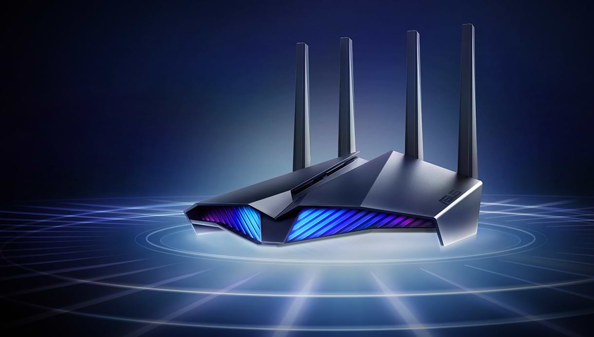 ראוטר גיימינג Asus RT-AX82U WiFi 6 - צבע שחור שלוש שנות אחריות ע"י היבואן הרשמי