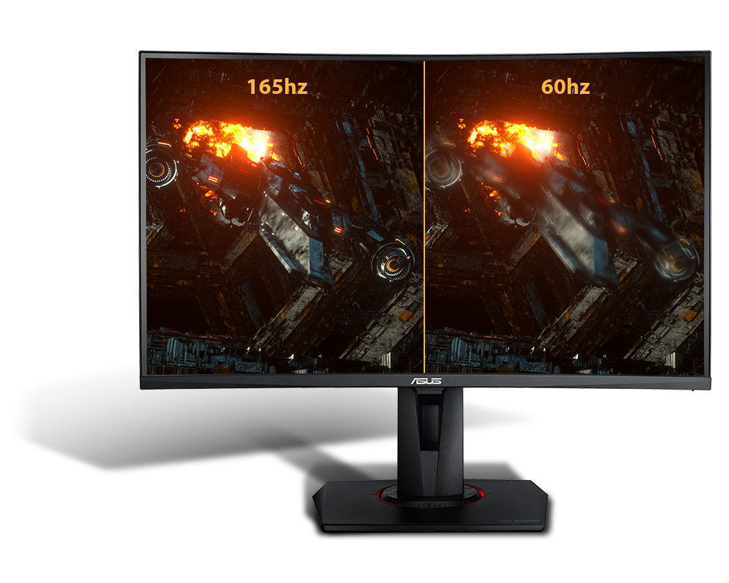 מסך מחשב גיימינג קעור 27'' Asus TUF Gaming VG27WQ FreeSync Premium VA WQHD 1ms 165Hz - צבע שחור שלוש שנות אחריות ע"י היבואן הרשמי