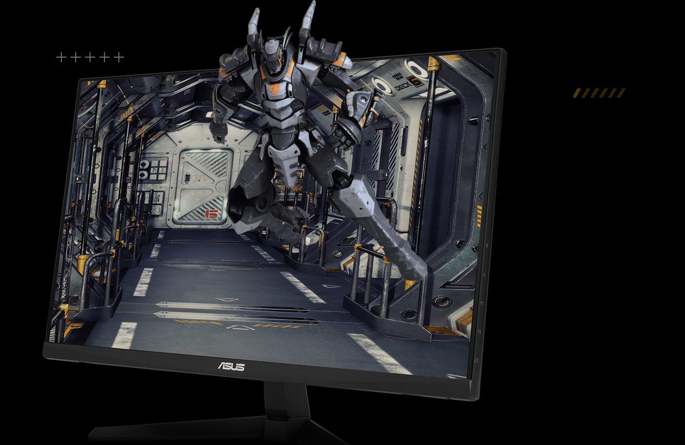 מסך מחשב גיימינג 23.8'' Asus TUF Gaming VG249QM1A G-Sync Fast IPS FHD 1ms 270Hz - צבע שחור שלוש שנות אחריות ע"י היבואן הרשמי