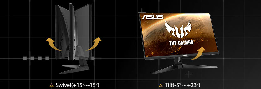 מסך מחשב גיימינג 27'' Asus TUF Gaming VG279Q1A FreeSync Premium IPS FHD 1ms 165Hz - צבע שחור שלוש שנות אחריות ע"י היבואן הרשמי