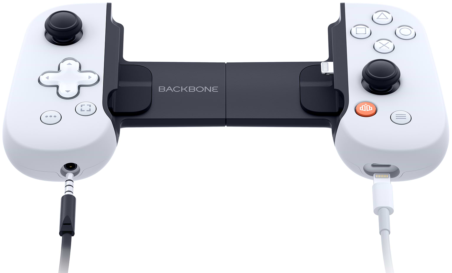 בקר משחק לאייפון Backbone One For iPhone PlayStation Edition - צבע לבן שנה אחריות על ידי היבואן הרשמי