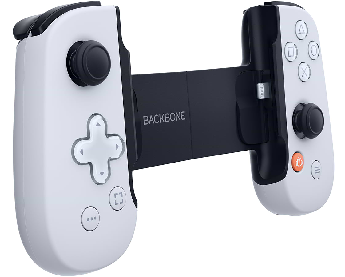בקר משחק לאייפון Backbone One For iPhone PlayStation Edition - צבע לבן שנה אחריות על ידי היבואן הרשמי