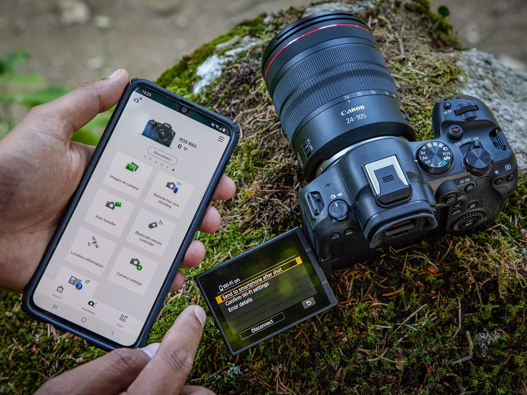 מצלמה דיגיטלית ללא מראה גוף בלבד Canon EOS R6 Mark II - צבע שחור שלוש שנות אחריות ע"י היבואן הרשמי