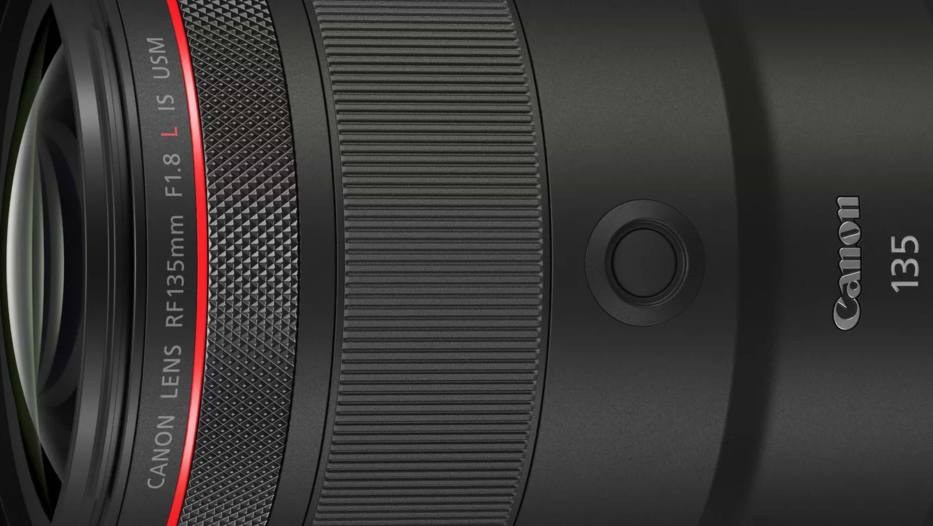 עדשת Canon RF 135mm f/1.8 L IS USM - צבע שחור שלוש שנות אחריות ע"י היבואן הרשמי