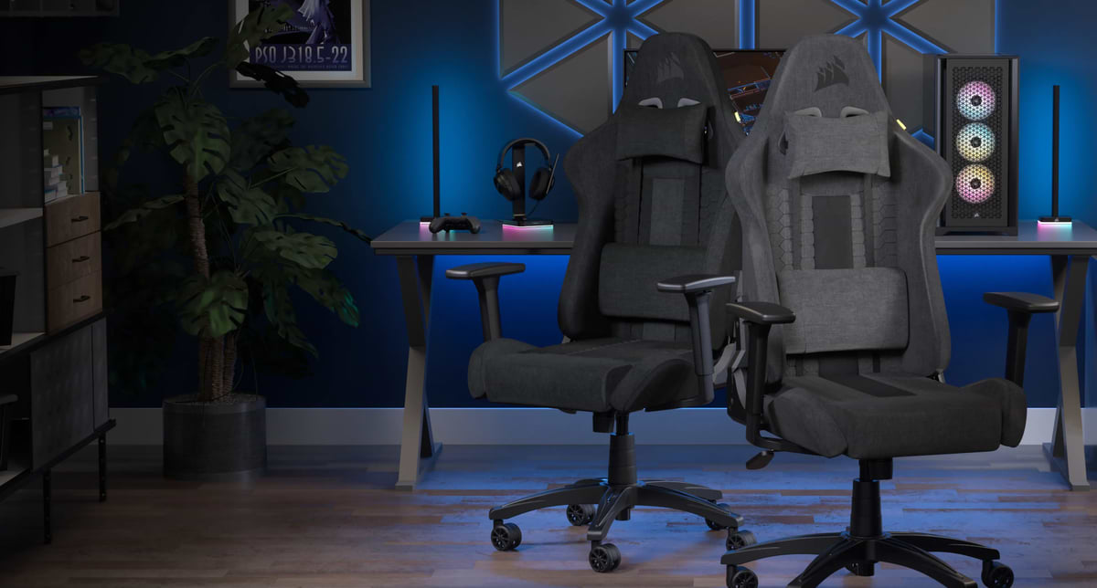 כיסא גיימינג Corsair TC100 - צבע שחור שנתיים אחריות ע"י היבואן הרשמי