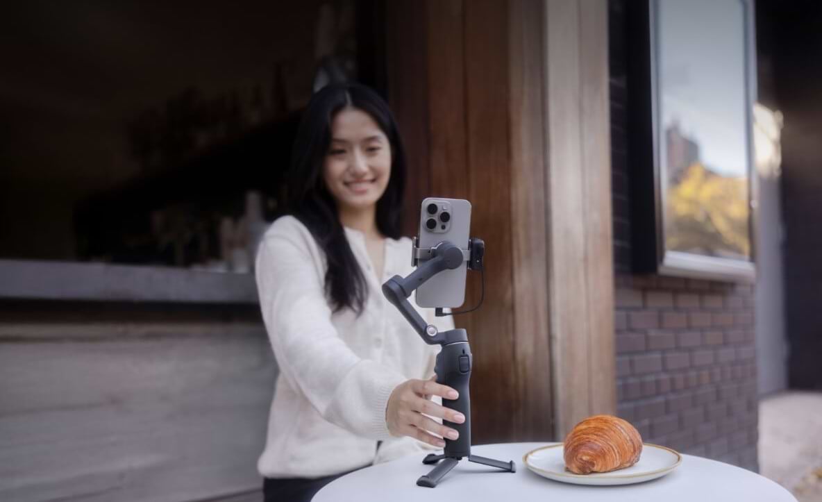 מייצב לסמארטפון DJI Osmo Mobile 7P - צבע אפור שנה אחריות ע"י היבואן הרשמי