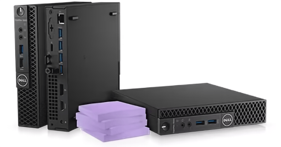 מחשב נייח מחודש Dell OptiPlex 3050 Mini Core i5-7500T 256GB SSD 8GB RAM Windows 11 Pro - צבע שחור שנה אחריות