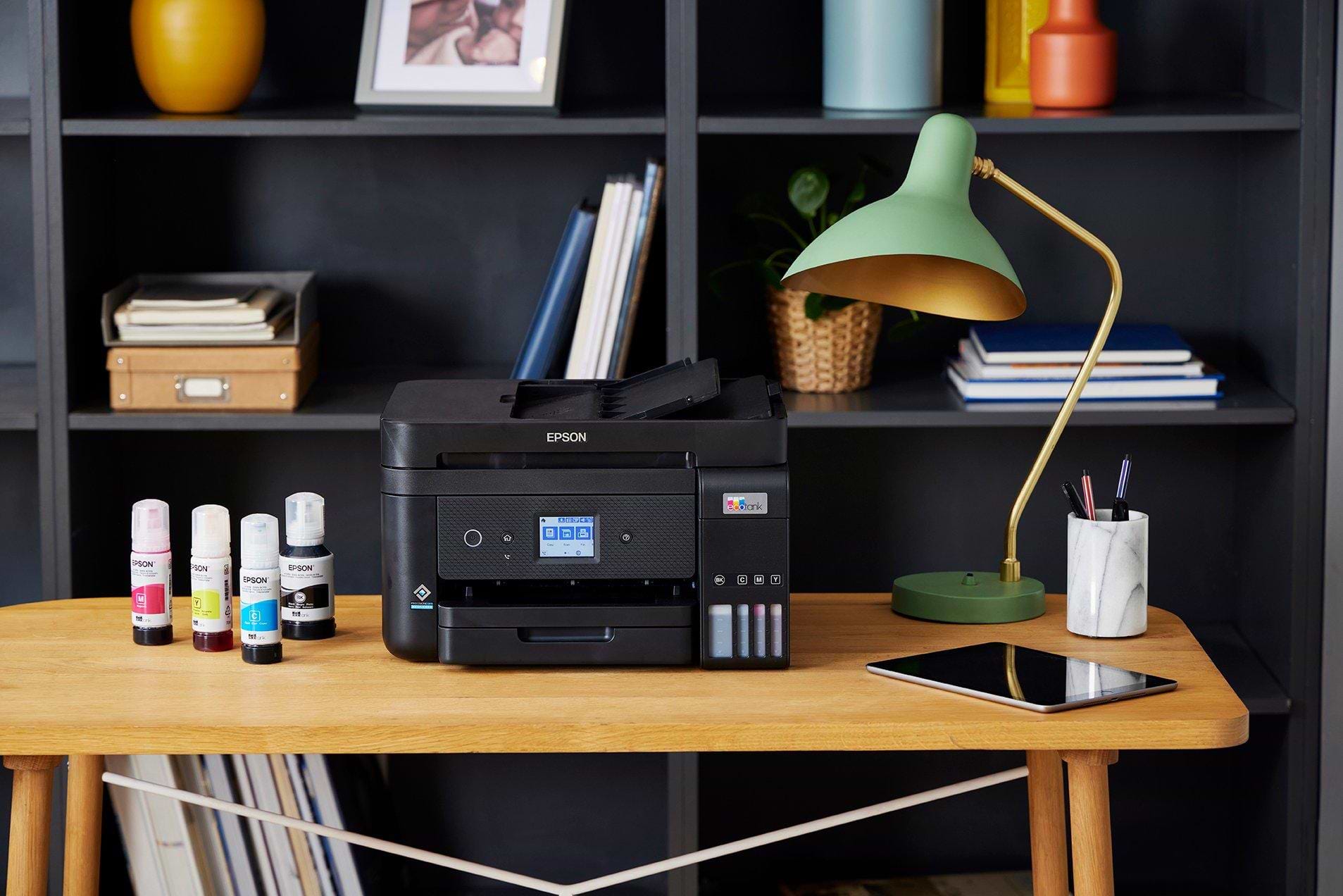 מדפסת אלחוטית 4 ב-1 עם Epson EcoTank L6290 Wi-Fi ADF - צבע שחור שלוש שנות אחריות ע"י היבואן הרשמי