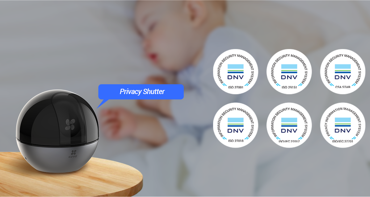 מצלמת אבטחה חכמה עם ראיית לילה Ezviz E6 3K - צבע שחור ואפור שנה אחריות ע"י היבואן הרשמי
