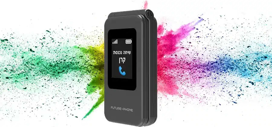 טלפון סלולרי מתקפל למבוגרים Future 4G Phone - צבע שחור שנה אחריות ע"י היבואן הרשמי