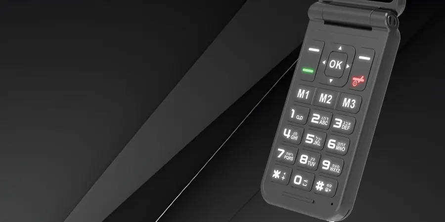 טלפון סלולרי מתקפל למבוגרים Future 4G Phone - צבע שחור שנה אחריות ע"י היבואן הרשמי