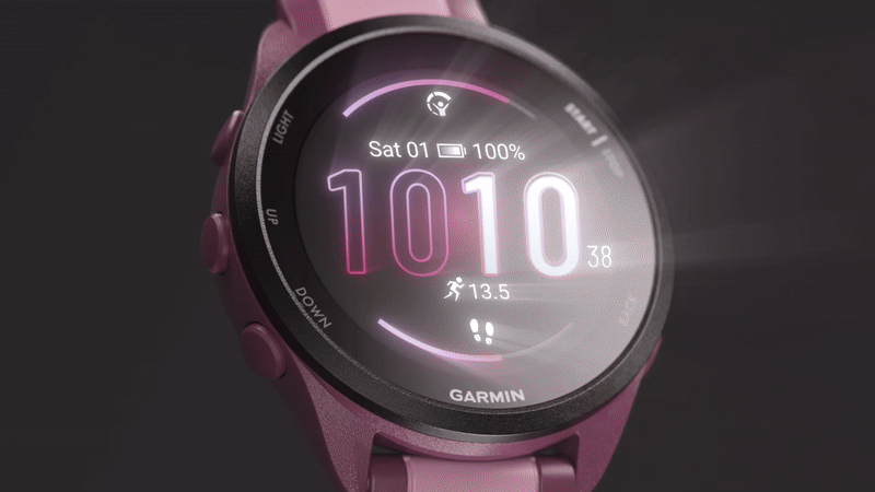 שעון ספורט חכם Garmin Forerunner 165 Music GPS 43mm - צבע שחור שנתיים אחריות ע"י היבואן הרשמי