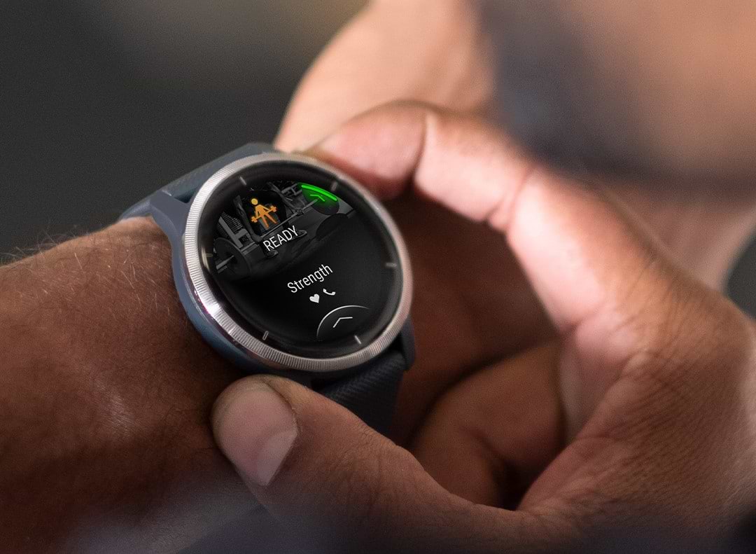 שעון ספורט חכם Garmin Venu 2S GPS 40.4mm - צבע זהב ורוד שנתיים אחריות ע"י היבואן הרשמי