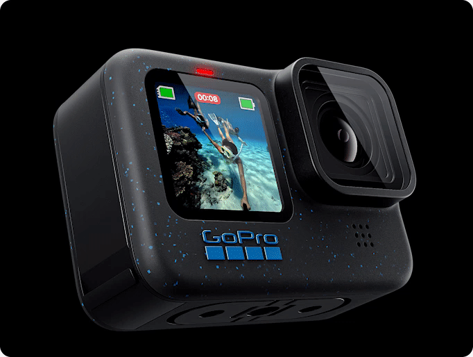 מצלמת אקסטרים GoPro Hero 12 Black - צבע שחור שנתיים אחריות ע"י היבואן הרשמי