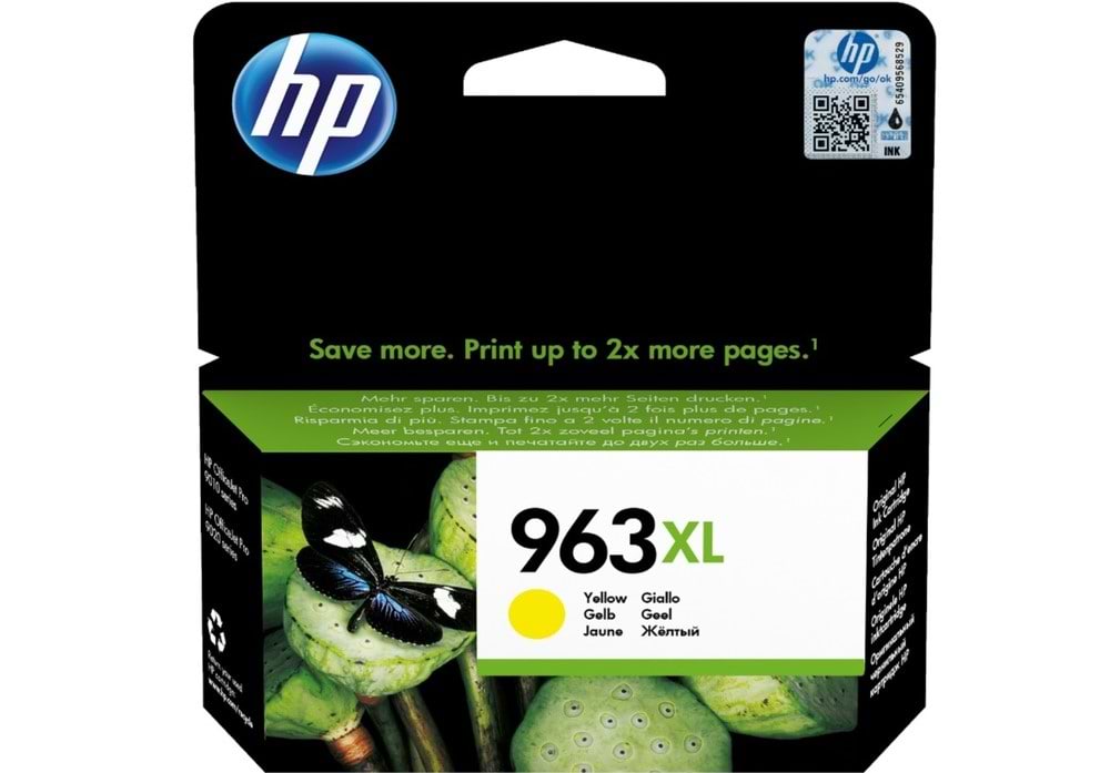 ראש דיו צהוב HP 963XL/3JA29AE למדפסת דגם HP Officejet Pro 9013/9023
