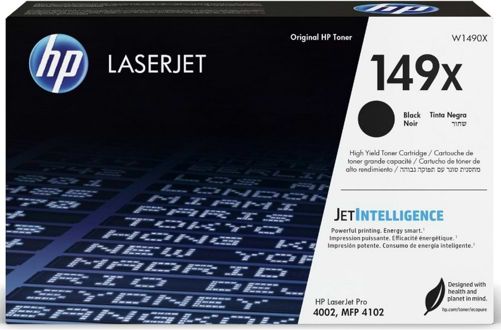 מחסנית טונר 149X מקורית בצבע שחור HP W1490X Pro למדפסת דגם HP LaserJet Pro 4002/4102 MFP