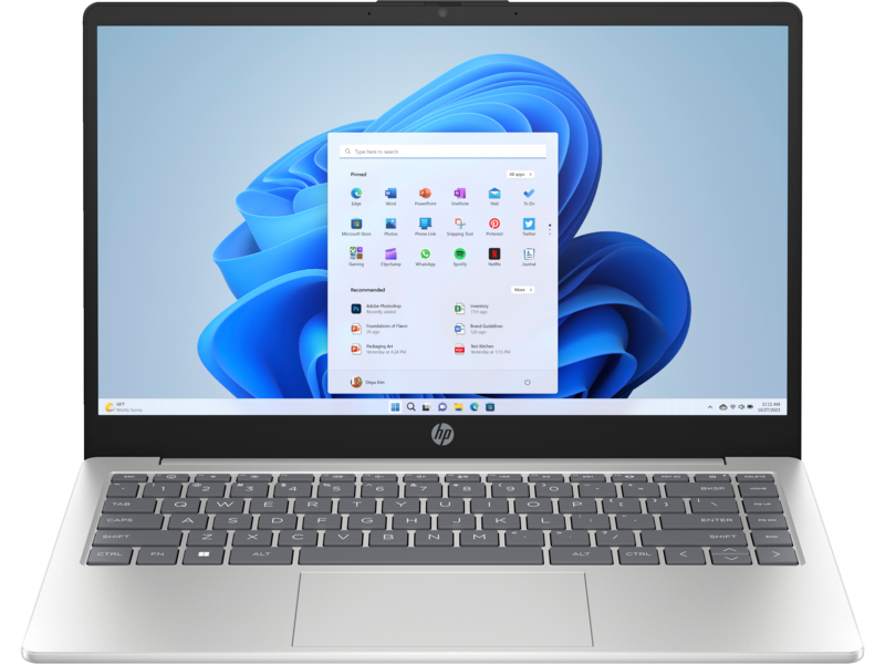 מחשב נייד HP Laptop 14-ep0002nj  / 847D2EA - Core i3-1315U 512GB SSD 8GB RAM Windows 11 - צבע כסוף שלוש שנות אחריות ע"י היבואן הרשמי
