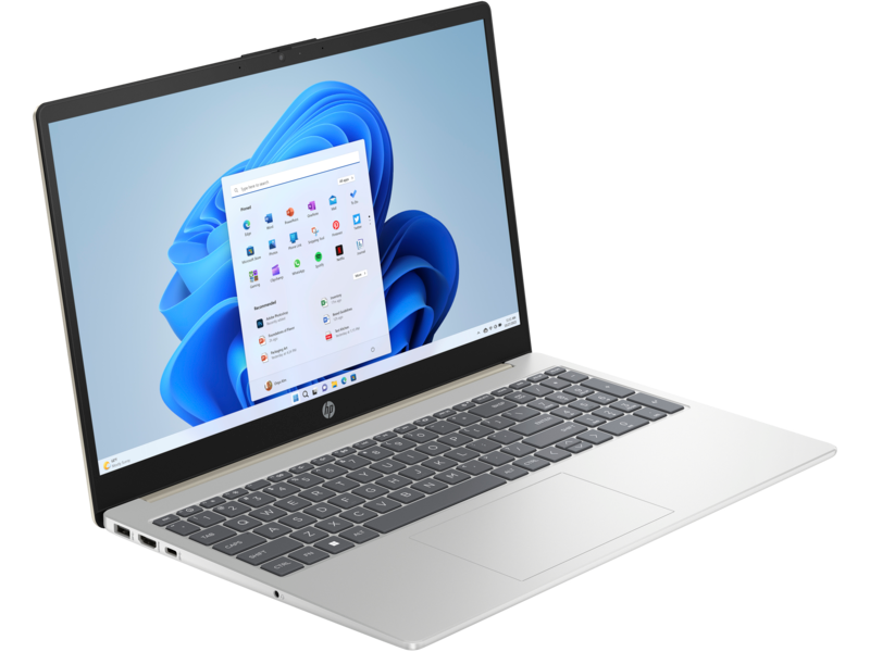 מחשב נייד HP Laptop 15-fd0006nj / 847F3EA - Core i5-1335U 512GB SSD 8GB RAM Windows 11 - צבע כסוף וזהב שלוש שנות אחריות ע"י היבואן הרשמי