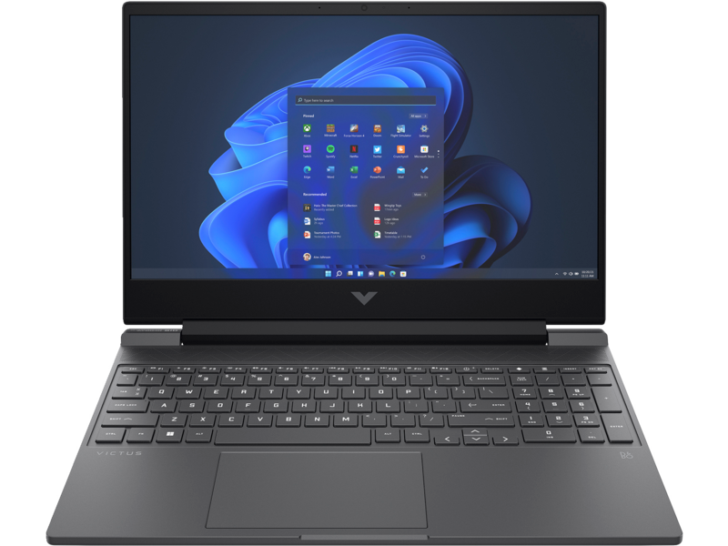 מחשב נייד HP Victus 15-fa0010nj / AL2Z5EA Core i5-12450H 512GB SSD 16GB RAM RTX 3050 Windows 11 - צבע שחור שלוש שנות אחריות ע"י היבואן הרשמי