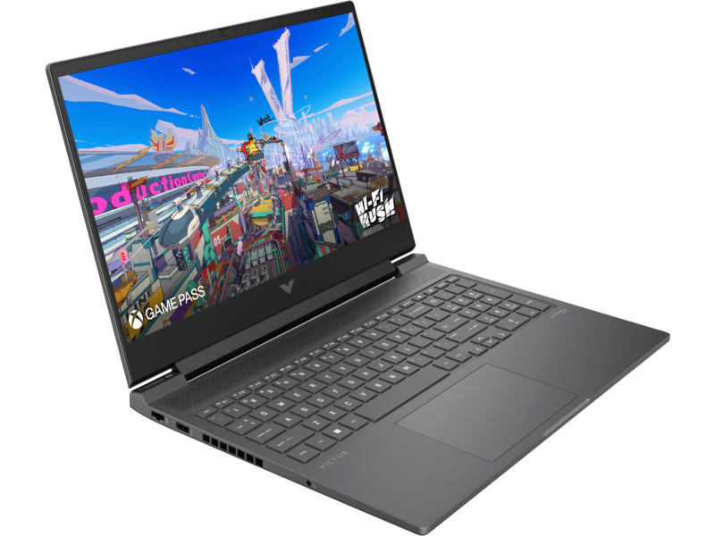 מחשב נייד גיימינג HP Victus 16-r1008nj / B7WT2EA - Core i7-14650HX RTX 4060 1TB SSD 32GB RAM Windows 11 - צבע שחור כרום שלוש שנות אחריות ע"י היבואן הרשמי