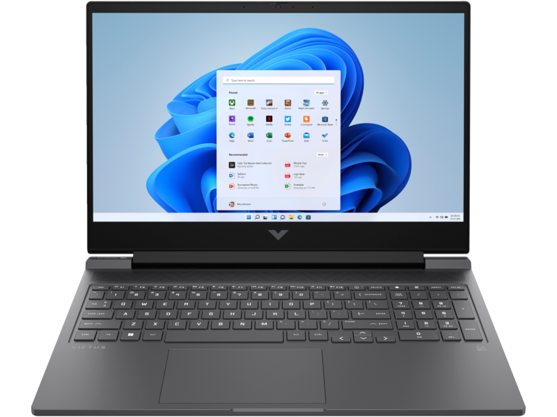 מחשב נייד גיימינג HP Victus 16-r0006nj / 800K2EA - Core i7-13700H RTX 4050 512GB SSD 16GB RAM Windows 11 - צבע שחור כרום שלוש שנות אחריות ע"י היבואן הרשמי