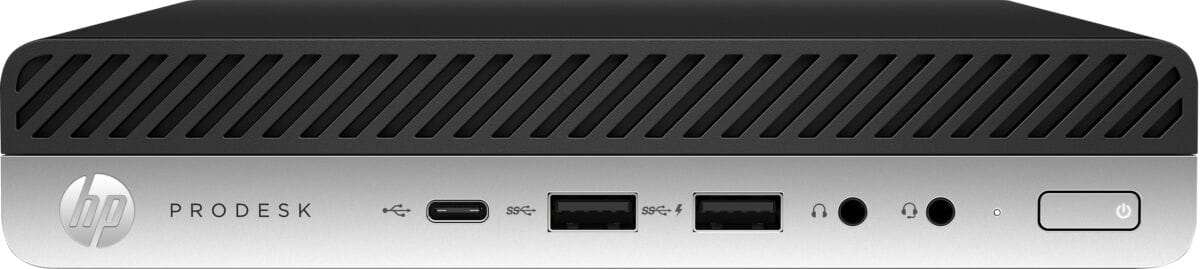 מחשב נייח מחודש HP ProDesk 600 G3 Mini Core i7-7700T 256GB SSD 8GB RAM Windows 11 Pro - צבע שחור וכסוף שנה אחריות