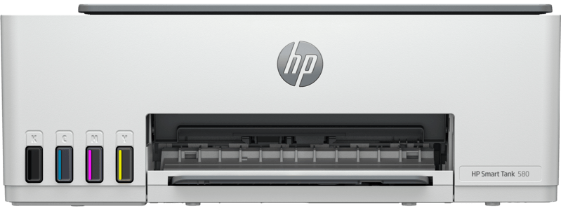 מדפסת אלחוטית משולבת HP Smart Tank 580 All-in-One - צבע לבן שנה אחריות ע"י היבואן הרשמי
