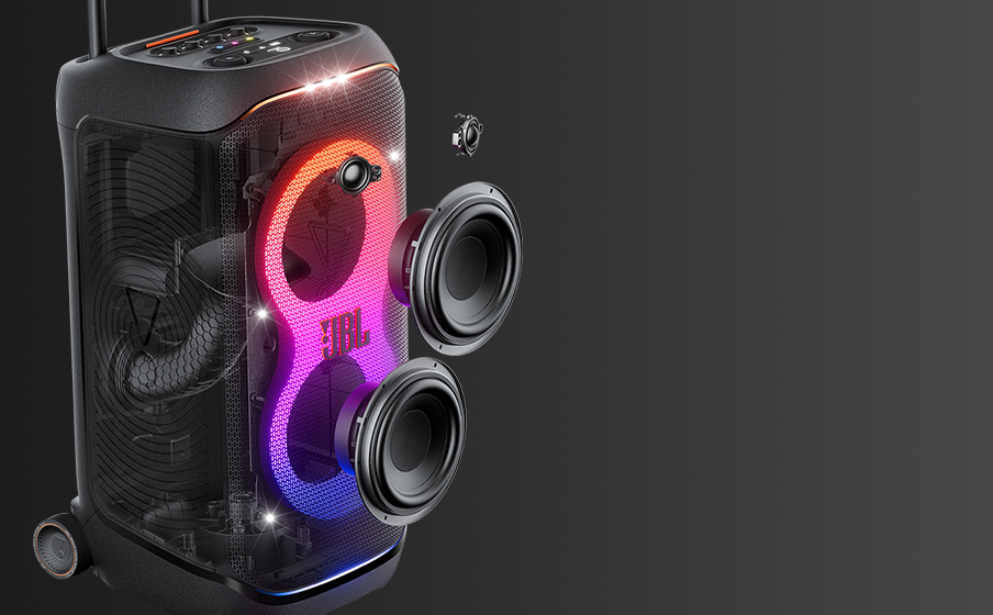 רמקול מסיבות אלחוטי JBL PartyBox Stage 320 240W - צבע שחור שנה אחריות ע