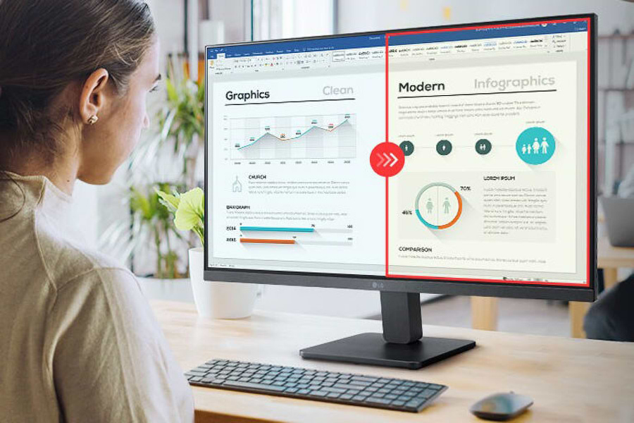 מסך מחשב 27'' LG 27MR400-B FreeSync IPS FHD 100Hz - צבע שחור שלוש שנות אחריות ע"י היבואן הרשמי