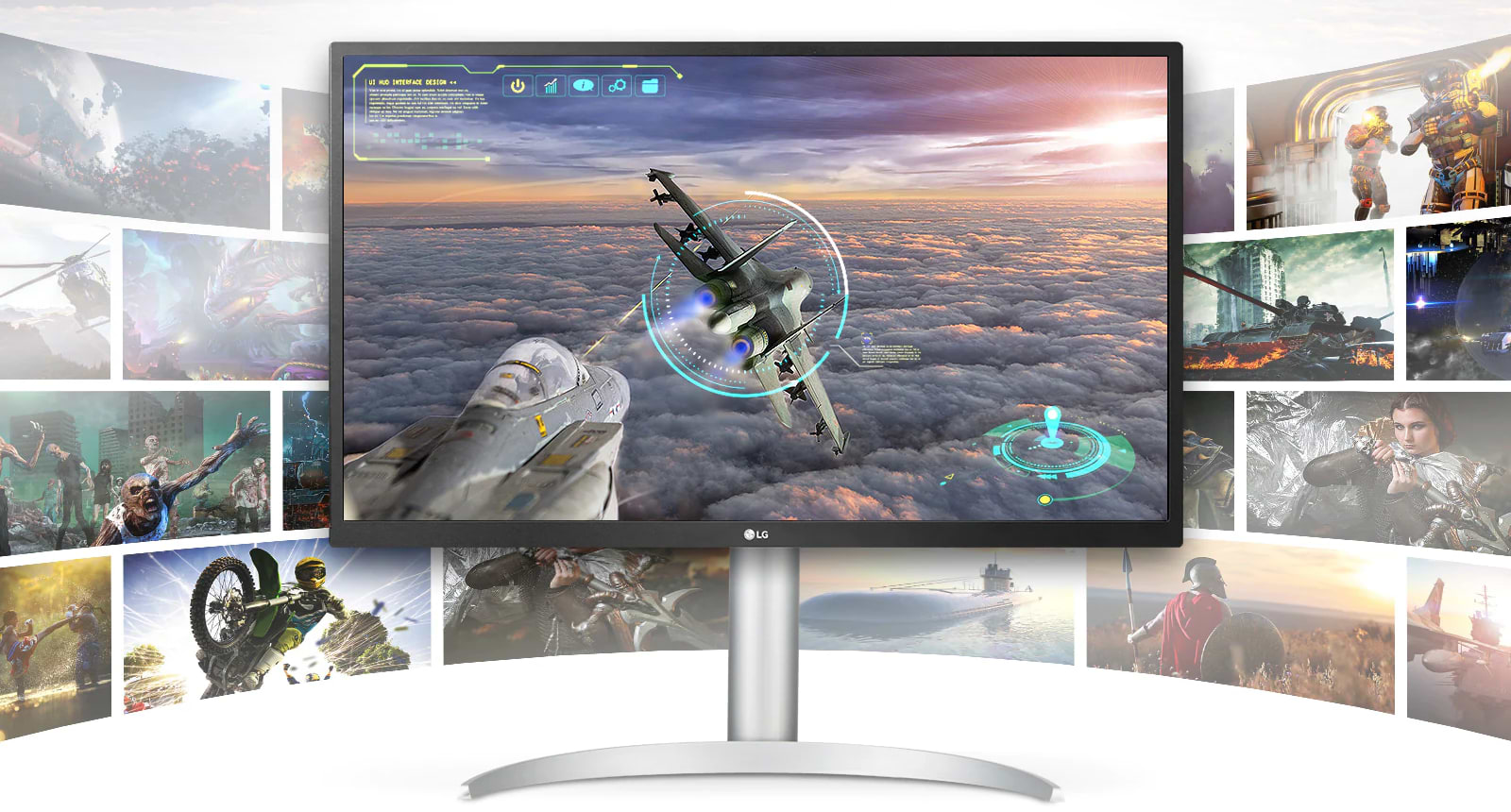 מסך מחשב 27'' LG 27UP550P-W 4K UHD IPS LED HDR FreeSync - צבע כסוף שלוש שנות אחריות ע"י היבואן הרשמי