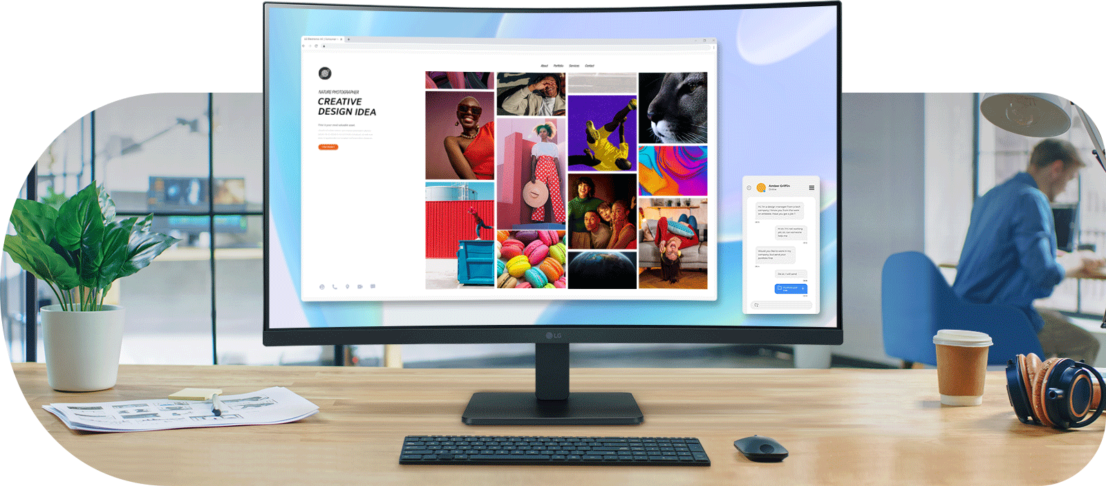 מסך מחשב קעור 31.5'' LG 32MR50C-B FreeSync VA FHD 100Hz - צבע שחור שלוש שנות אחריות ע"י היבואן הרשמי