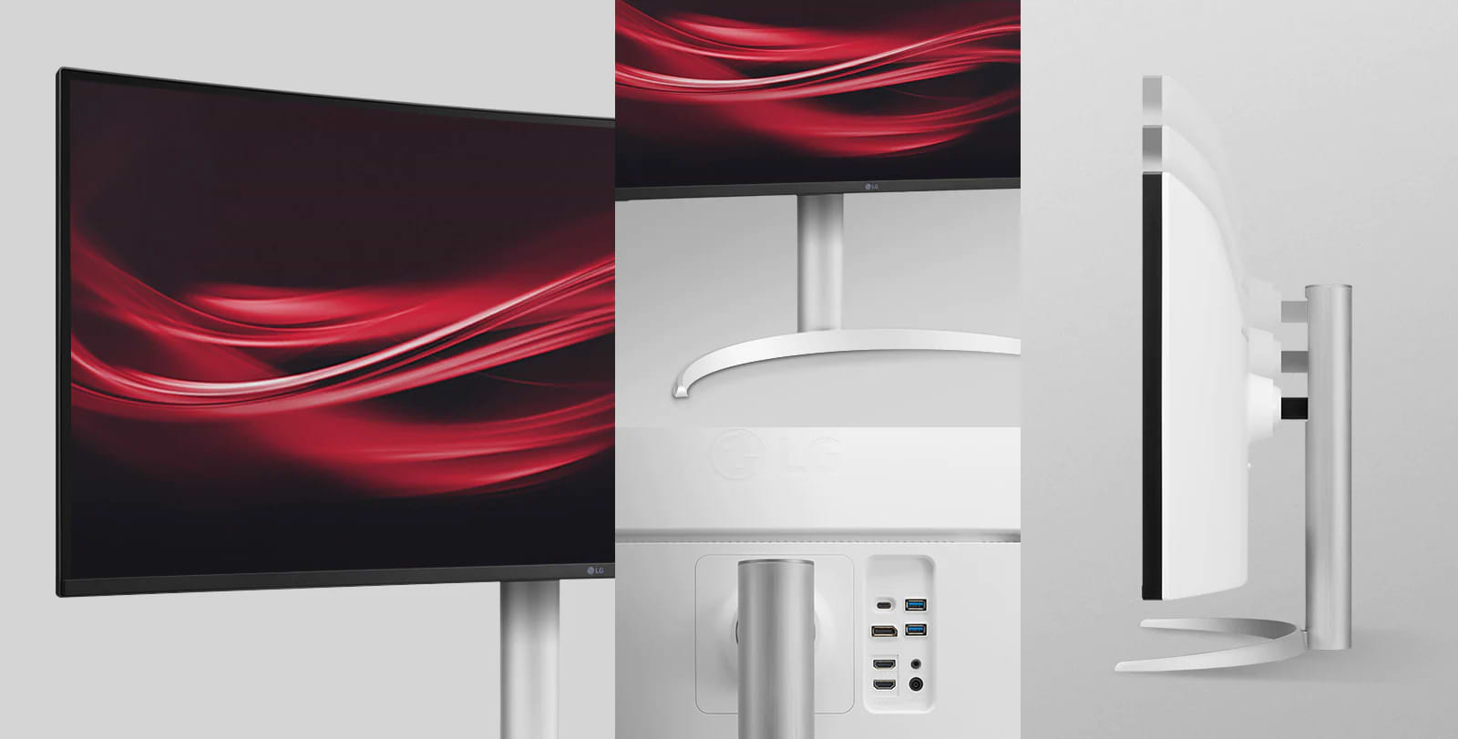 מסך מחשב קעור 37.5'' LG 38WP85CP-W FreeSync IPS QHD+ HDR10 75Hz - צבע לבן שלוש שנות אחריות ע"י היבואן הרשמי