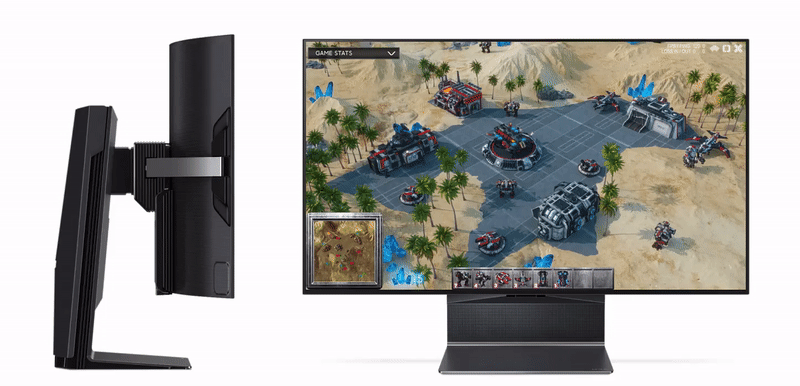 טלוויזיה / מסך מחשב גיימינג גמיש 42'' LG OLED Flex 42LX3Q6LA G-Sync Smart 4K UHD HDR 1ms 120Hz - צבע שחור שלוש שנות אחריות ע"י היבואן הרשמי
