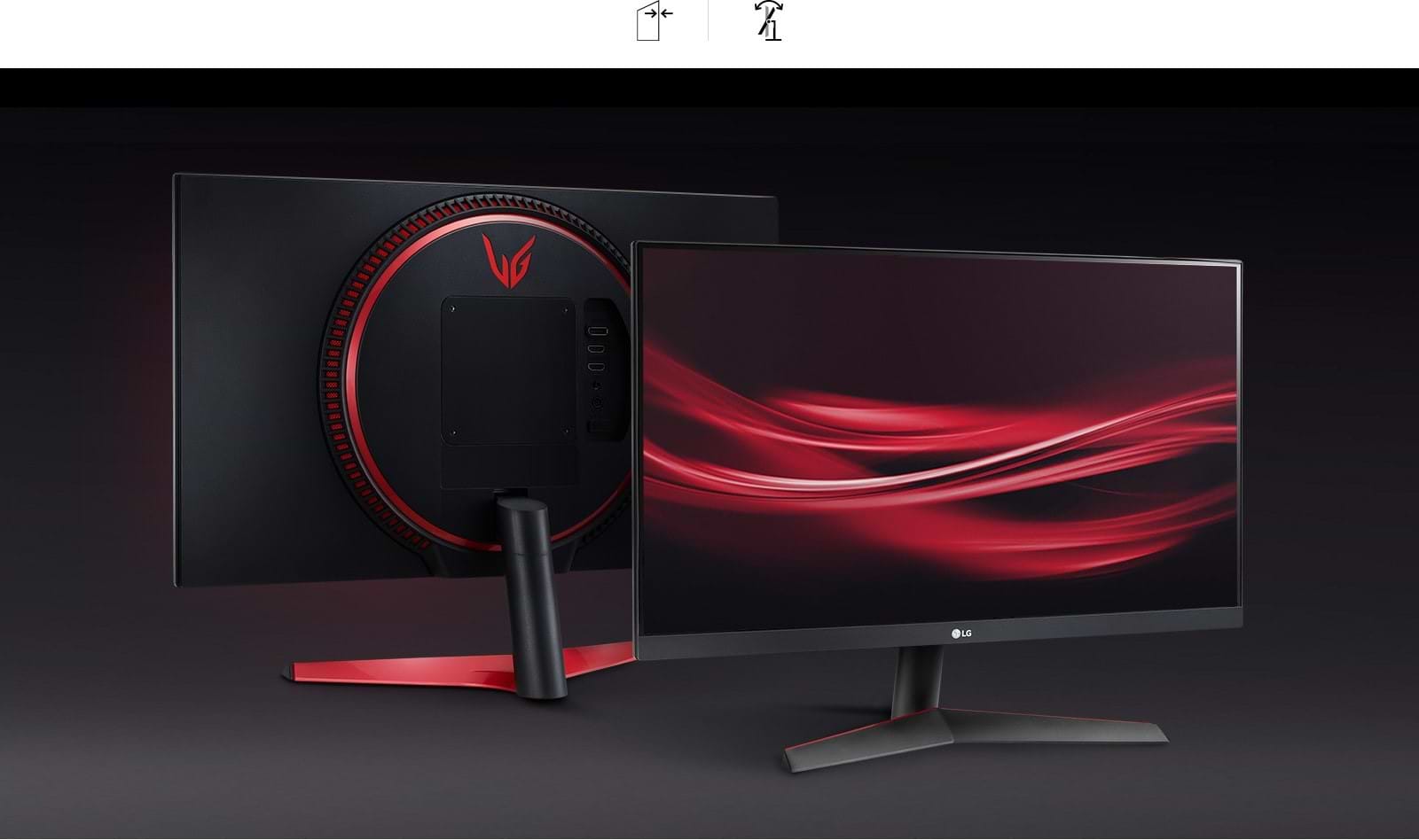 מסך מחשב גיימינג 23.8'' LG UltraGear 24GN60R-B FreeSync Premium IPS FHD HDR10 1ms 144Hz - צבע שחור שלוש שנות אחריות ע"י היבואן הרשמי