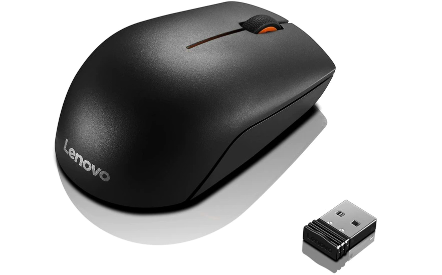 עכבר אלחוטי Lenovo 300 - צבע שחור שנה אחריות ע"י היבואן הרשמי