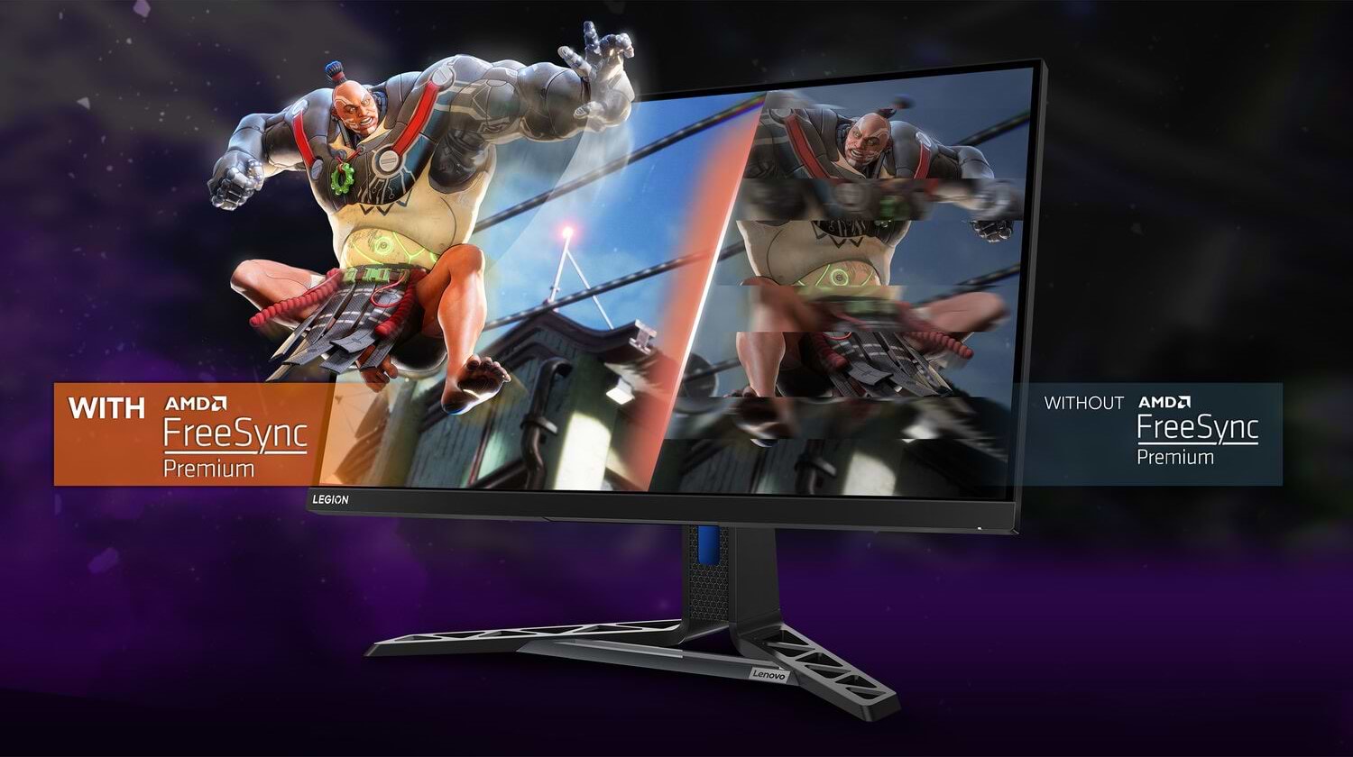 מסך מחשב גיימינג 27'' Lenovo Legion Y27q-30 IPS FreeSync Premium QHD 0.5ms 165Hz - צבע שחור שלוש שנות אחריות ע"י היבואן הרשמי