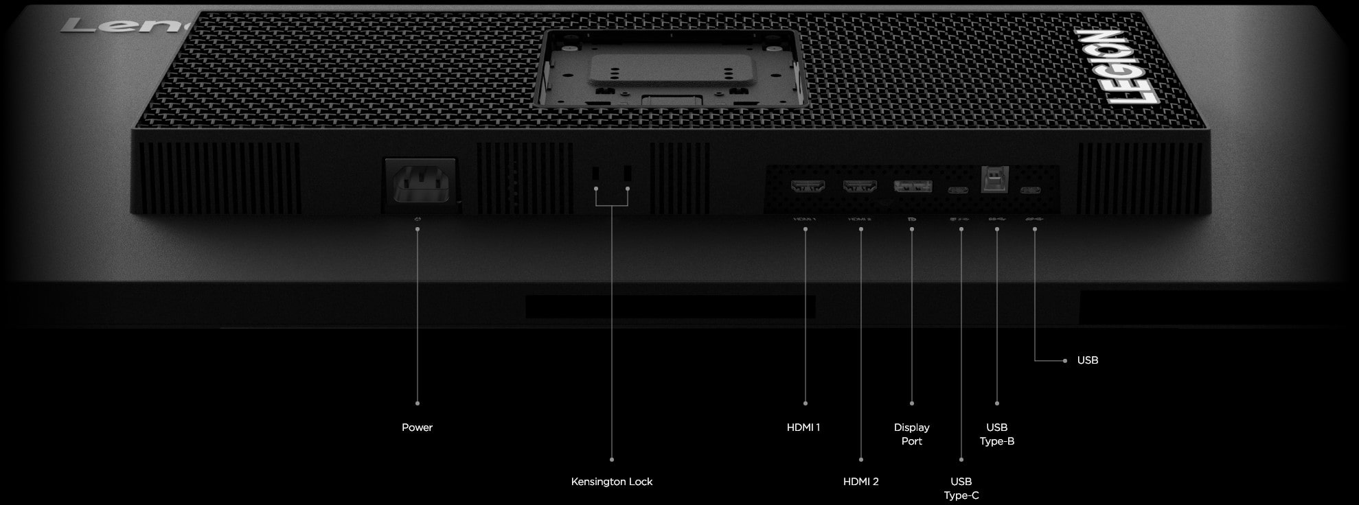מסך מחשב גיימינג 31.5'' Lenovo Legion Y32p-30 IPS FreeSync Premium 4K UHD 0.2ms 144Hz - צבע שחור שלוש שנות אחריות ע"י היבואן הרשמי