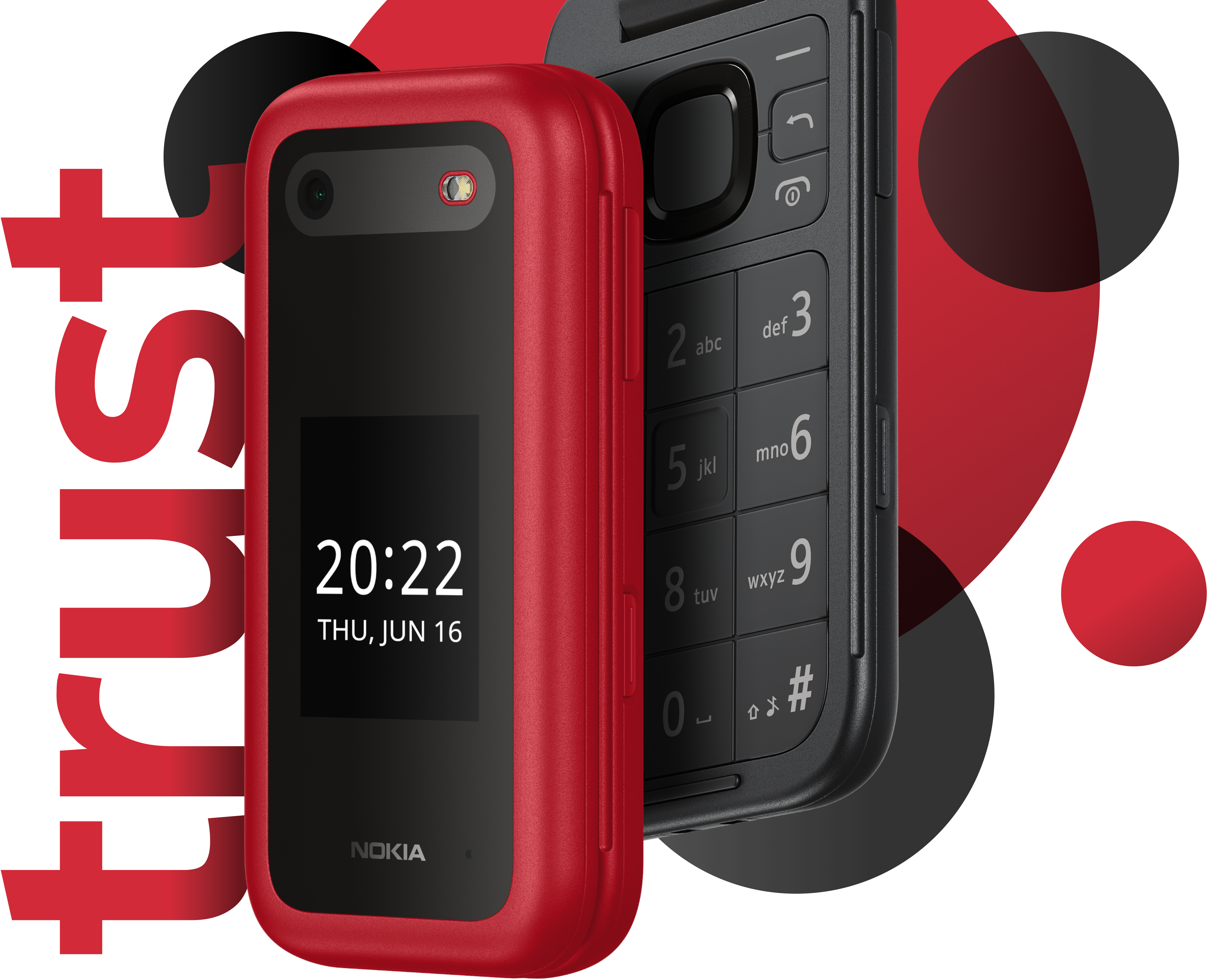 טלפון סלולרי Nokia 2660 Flip TA-1469 - צבע שחור שנה אחריות ע"י היבואן הרשמי