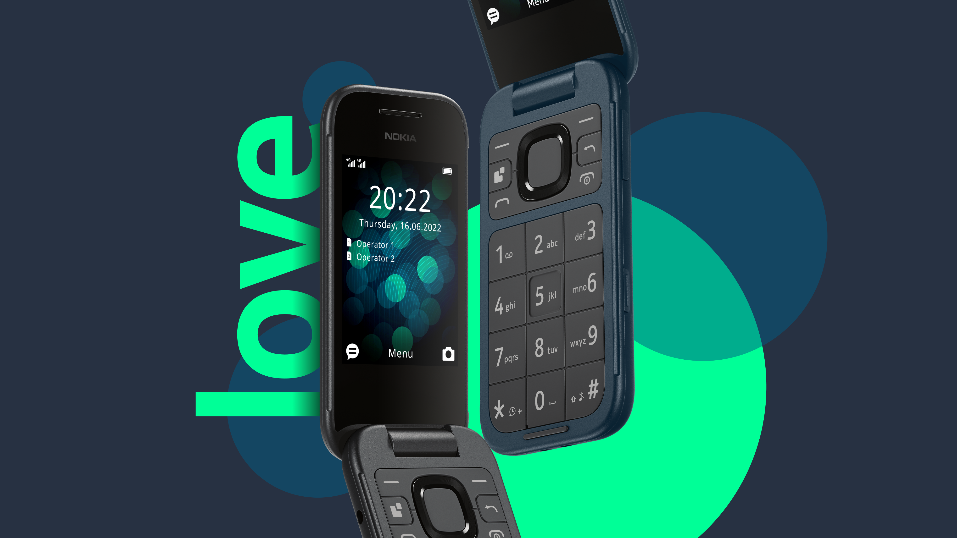טלפון סלולרי Nokia 2660 Flip TA-1469 - צבע שחור שנה אחריות ע"י היבואן הרשמי