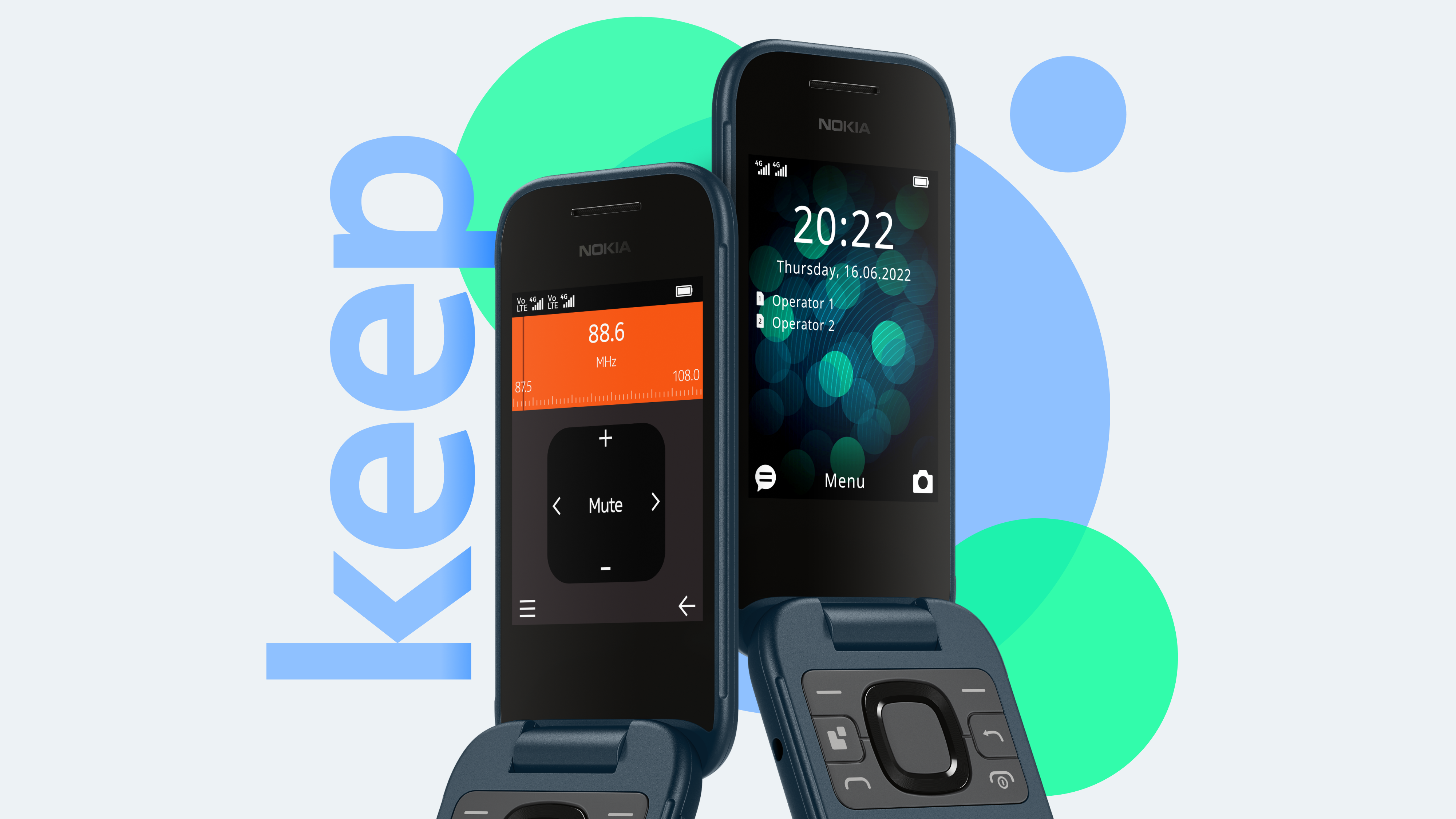 טלפון סלולרי Nokia 2660 Flip TA-1469 - צבע שחור שנה אחריות ע"י היבואן הרשמי