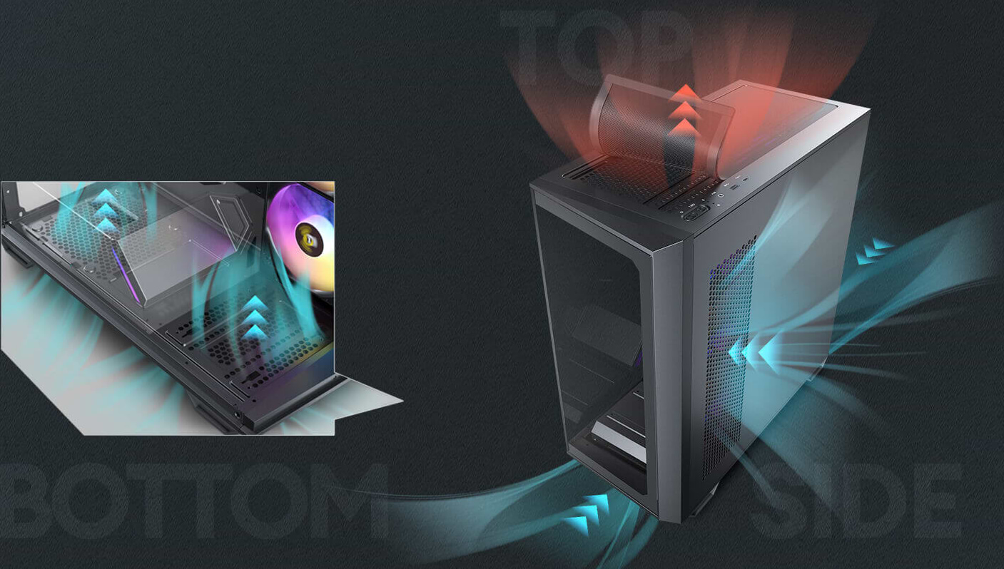 מחשב נייח גיימינג Desktop Intel Core i7-14700F RTX 5070 B760M-A WiFi 1TB SSD 32GB RAM - צבע שחור שלוש שנות אחריות ע"י היבואן הרשמי